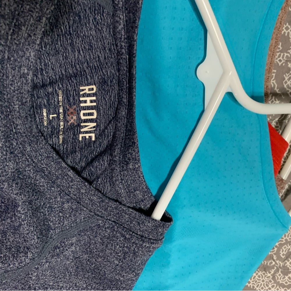 Rhone Navy and Aqua Tank Tops